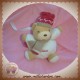 KALOO SOS DOUDOU OURS BOULE BLANC ECHARPE BONNET HIVER ATTACHE TETINE