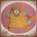 BABYNAT BABY NAT SOS DOUDOU OURS CLEO MARIONNETTE ORANGE BLEU MER BATEAU