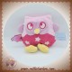 DOUDOU ET COMPAGNIE SOS HIBOU HOCHET VIOLET ETOILE FLUORESCENT