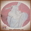 PETIT BATEAU DOUDOU SOS LAPIN PLAT LOSANGE CARRE RAYE ROSE