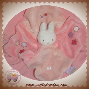 MIFFY SOS DOUDOU LAPIN BLANC PLAT ROSE SUN CITY ETOILES