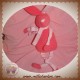 BOUT'CHOU MONOPRIX SOS DOUDOU LAPIN ROSE FUSHIA ECHARPE ETOILES