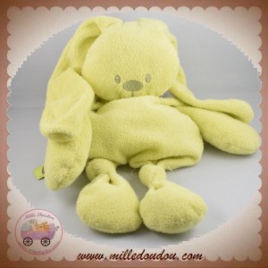 NATTOU SOS DOUDOU LAPIN VERT QUASI PLAT NOEUD