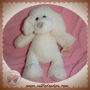 PLANET PLUCH SOS DOUDOU CHIEN POIL ECRU BLANC JEMINI