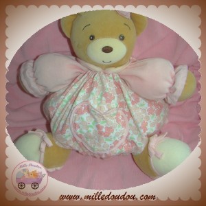 KALOO SOS DOUDOU OURS LILIROSE BOULE ROSE FLEUR PATAPOUF LILI