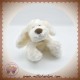 HISTOIRE D'OURS SOS DOUDOU CHIEN ECRU BLANC POIL TRUFFE MARRON