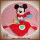 DISNEY SOS DOUDOU MICKEY ROUGE BLEU DEGUISE LAPIN MOUCHOIR