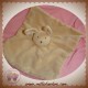 NATALYS SOS DOUDOU LAPIN PLAT MARRON DOS RAYE BEIGE