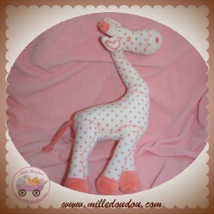 TAPE A L'OEIL SOS DOUDOU GIRAFE ROSE AVEC DES ETOILES HOCHET