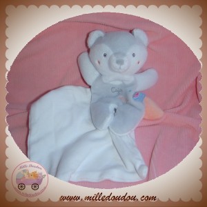 SUCRE D'ORGE SOS DOUDOU OURS PANDA BLANC GRIS CAJOU MOUCHOIR