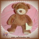 HISTOIRE D'OURS SOS DOUDOU OURS ECRU ETHNIQUE CHEVAL MARRON AMERINDIEN