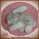 CP INTERNATIONAL SOS DOUDOU LAPIN BLANC GRIS CHINE