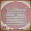 SOS DOUDOU PLAT MOUCHOIR ROSE RAYE OURS BLEU