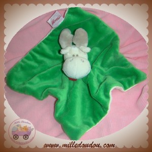 BENGY SOS DOUDOU RENNE ELAN PLAT VERT ECHARPE ROUGE