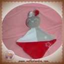 SIPLEC SOS DOUDOU LAPIN GRIS PLAT BLANC ROUGE ETOILE