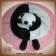 ZOO DE BEAUVAL SOS DOUDOU PANDA PLAT ROND BLANC NOIR