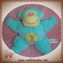 BRUIN'S TOYS'RUS SOS DOUDOU SINGE QUASI PLAT VERT BLEU TURQUOISE PALMIER