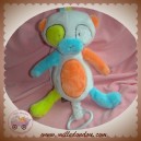 ORCHESTRA SOS DOUDOU PANDA BLANC ASSIS VENTRE ORANGE VERT BLEU MUSICAL