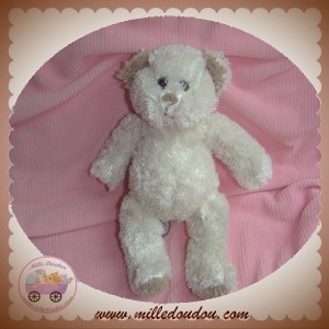 DIMPEL SOS DOUDOU OURS ECRU TAUPE BRILLANT ELOI