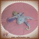 NOUKIE'S SOS DOUDOU CHIEN BLEU ARTHUR ET MERLIN ATTACHE TETINE