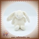 JELLYCAT SOS DOUDOU LAPIN POIL BLANC TRUFFE ROSE