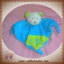 LES MATERNELLES SOS DOUDOU OURS PLAT BLEU VERT ABEILLE