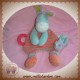 MOULIN ROTY SOS DOUDOU ANE BISCOTTE ET POMPOM PLAT RAYE ROUGE DENTITION ATTACHE TETINE