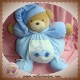 KALOO SOS DOUDOU OURS BEIGE BOULE BLEU VOITURE