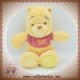 DISNEY NICOTOY SOS DOUDOU OURS WINNIE L'OURSON VICHY JAUNE PASTEL