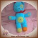 NICOTOY SOS DOUDOU CHAT OURS BLEU ROND VERT CROIX