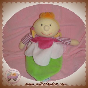 STERNTALER SOS DOUDOU POUPEE FLEUR MARIONNETTE VERT ROSE PRINCESSE