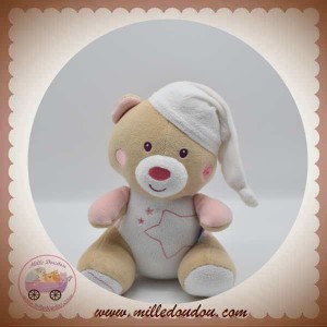 SUCRE D'ORGE SOS DOUDOU OURS MAGIDOUX MARRON ROSE FLUORESCENT