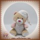 SUCRE D'ORGE SOS DOUDOU OURS MAGIDOUX MARRON ROSE FLUORESCENT