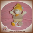 BABY CLUB SOS DOUDOU OURS BEIGE BONNET ORANGE MUSICAL