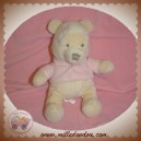 DISNEY SOS DOUDOU OURS WINNIE L'OURSON VESTE ROSE PASTEL