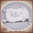 BOUT'CHOU MONOPRIX SOS DOUDOU CHAT PLAT BLANC ETOILE GRIS NOEUD