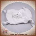 BOUT'CHOU MONOPRIX SOS DOUDOU CHAT PLAT BLANC ETOILE GRIS NOEUD