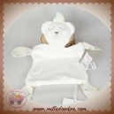 DPAM SOS DOUDOU OURS PLAT BLANC DORMEUR TISSU SAPIN