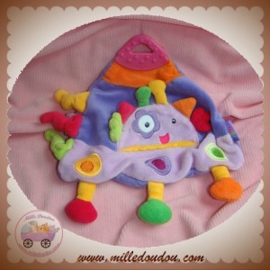 BABYSUN SOS DOUDOU PLAT VIOLET MAUVE DENTITION ROND