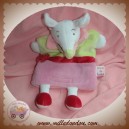 DOUDOU ET COMPAGNIE SOURIS MARIONNETTE VERT ROSE GRAINE DE BOUILLOTTE