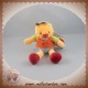 NATTOU SOS DOUDOU GARCON TIM JAUNE HAUT ORANGE HOCHET 15 CM