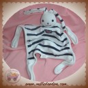 WEEK-END A LA MER SOS DOUDOU LAPIN PLAT RAYE BLANC BLEU MARINE