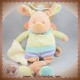 BABYNAT BABY NAT SOS DOUDOU CHIEN BEIGE VERT MOUCHOIR COEUR