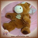 HISTOIRE D'OURS SOS DOUDOU CHEVAL MARIONNETTE MARRON POIL PONEY