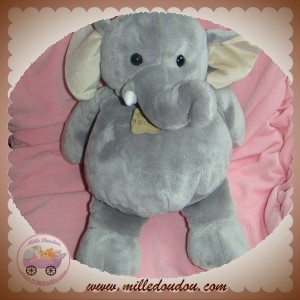 HISTOIRE D'OURS SOS DOUDOU ELEPHANT GRIS 40 cm