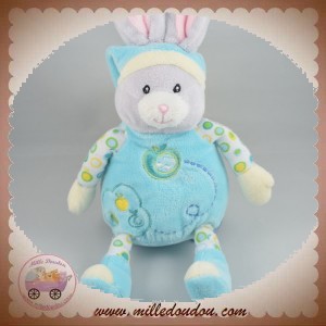 GIPSY SOS DOUDOU LAPIN GRIS BLEU POMMIER POMME MUSICAL