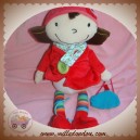 EBULOBO SOS DOUDOU POUPEE EVEIL CHAPERON ROUGE SAC BLEU