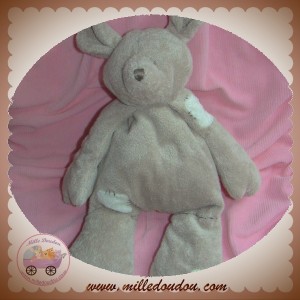 DIMPEL SOS DOUDOU OURS SOURIS CHARLOTTE GRIS TAUPE ECU