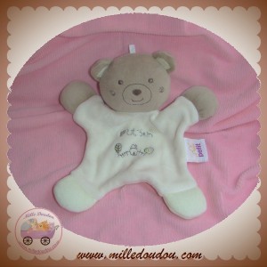 PETIT A PETIT GSA SOS DOUDOU OURS PLAT ECRU MAISON