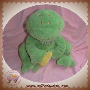 NOUKIE'S SOS DOUDOU GRENOUILLE VERTE ALDO TIDOU 25 CM MUSICAL